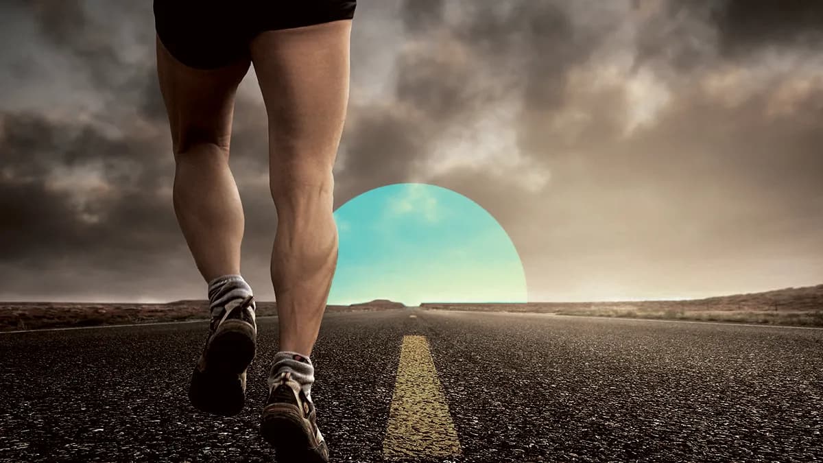 A running man